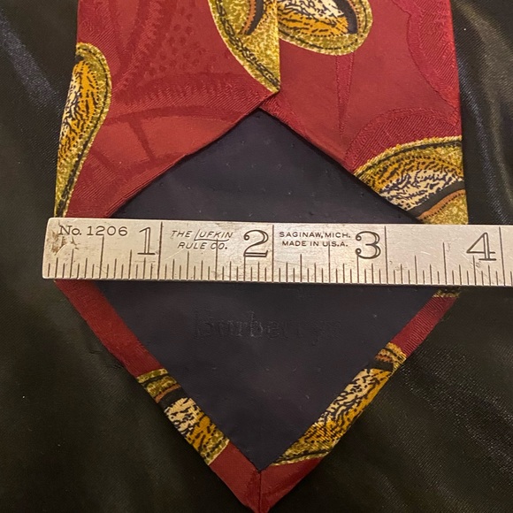 BURBERRY Tie (Red/Paisley, Silk) - Picture 4 of 4